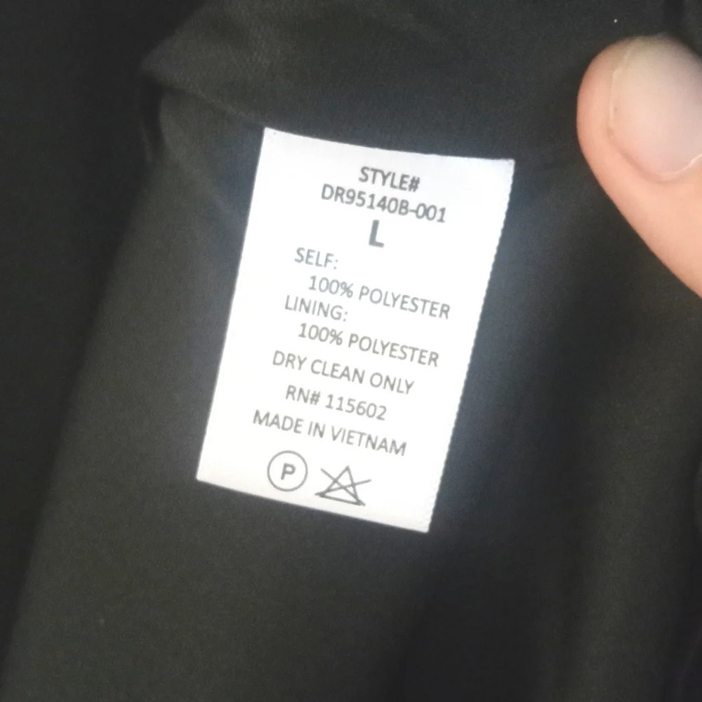 Nordstrom Lush Elly Floral Blue Hydrangea True Wrap Mini Dress Size Large NWT - Picture 11 of 12